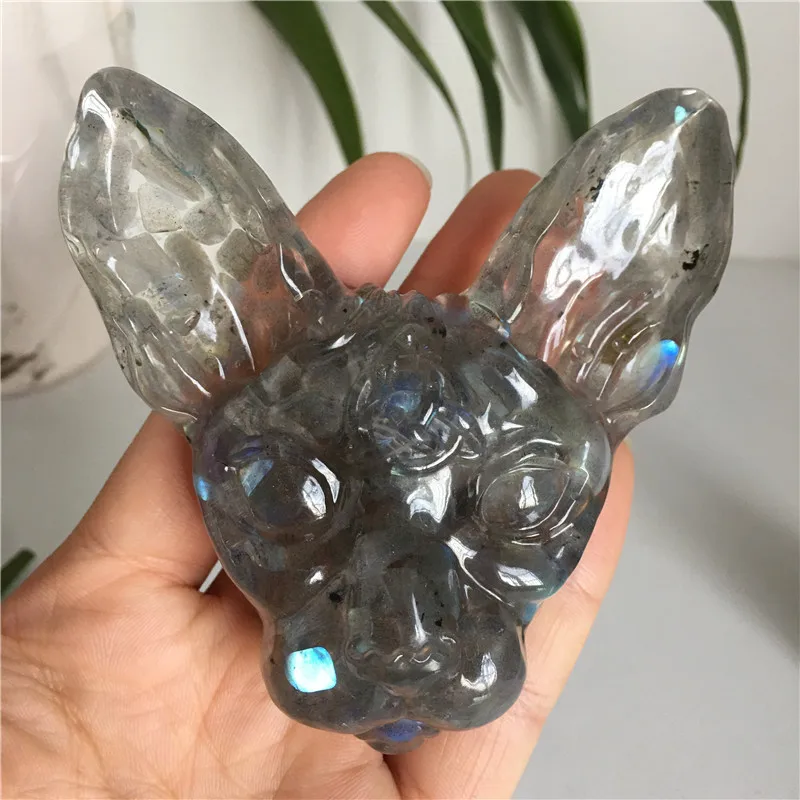 

Natural Feldspar Quartz Stone Crystal Gravel Handmade Bear Healing Reiki