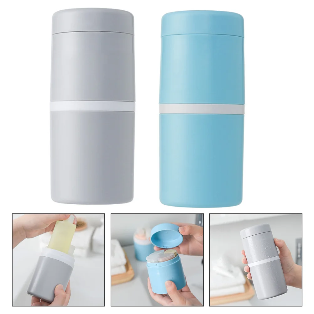 

2 Sets Portable 8-in-1 Storage Bottle Cosmetics Storage Container Lotion Bottle