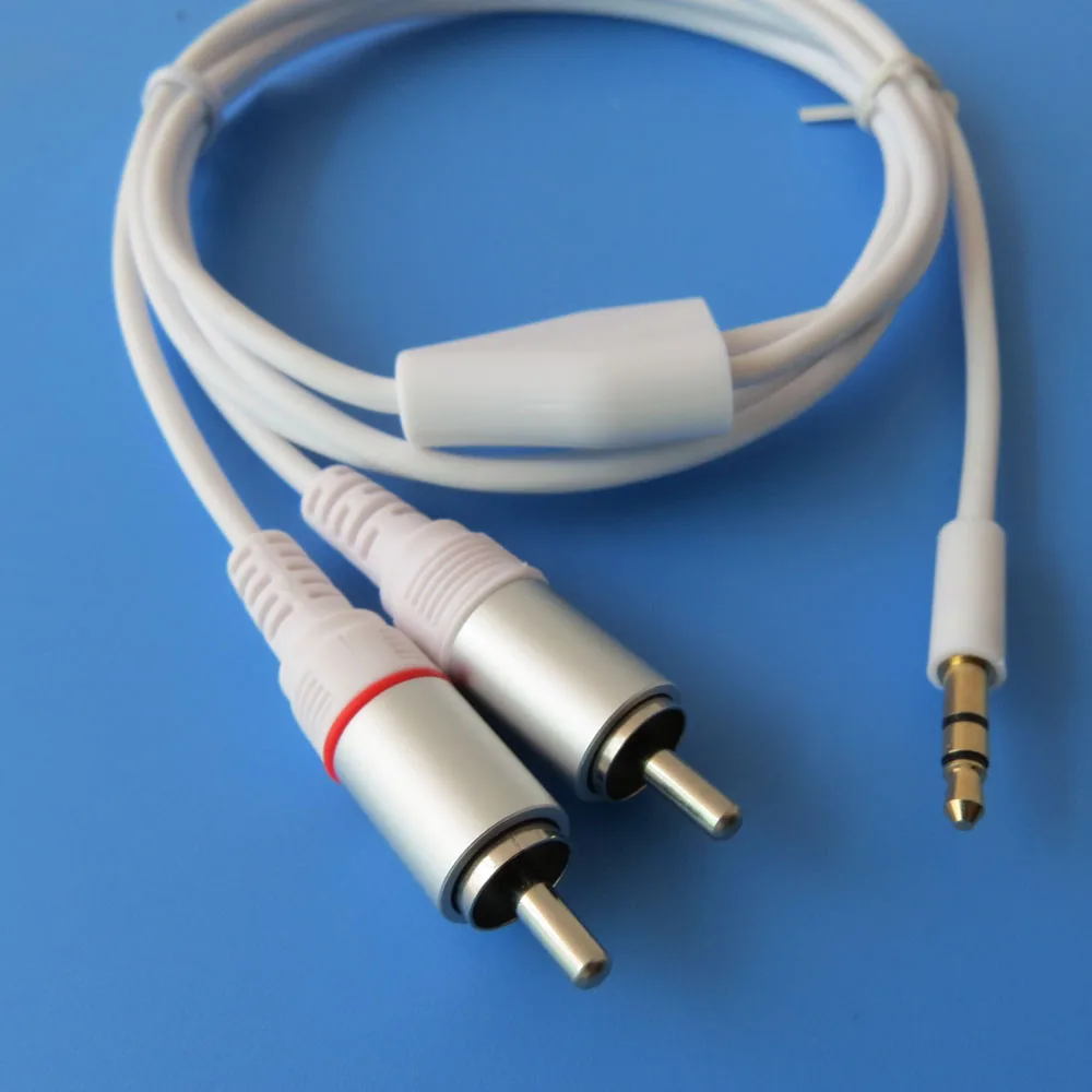 1 м 3ft с разъемом подачи внешнего сигнала Aux 3 5 мм стерео штекер 2 RCA кабель|rca cable|2 rca