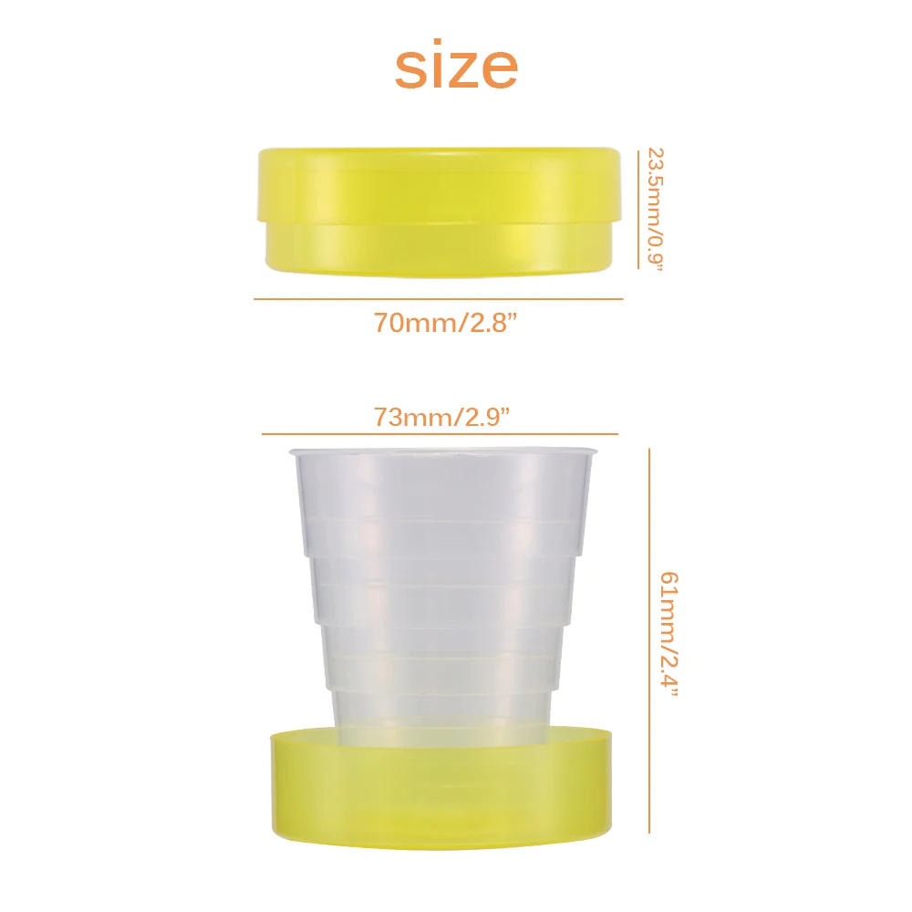 

Cup Folding Cups BPA Food Grade Water Cup Travel Silicone Retractable Coloured Portable Outdoor Drinking Ware Mug Tea Handcup