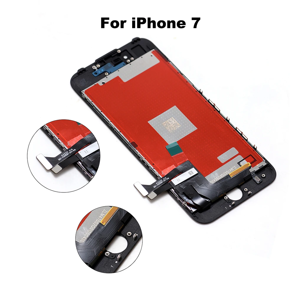 

AAA+++ LCD Display For iPhone 6 7 8 6S Plus Touch Screen Replacement For iPhone 5S No Dead Pixel+Tempered Glass+Tool+TPU