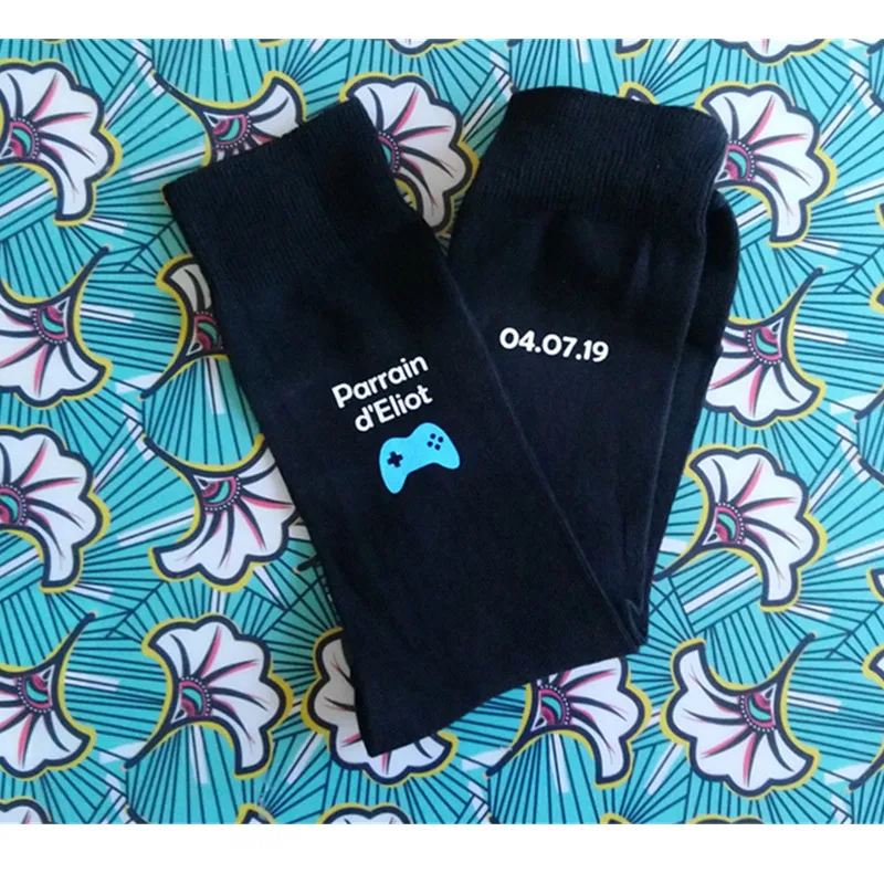 Забавные мужские носки с именем на заказ вечерние для свадьбы шафер жениха