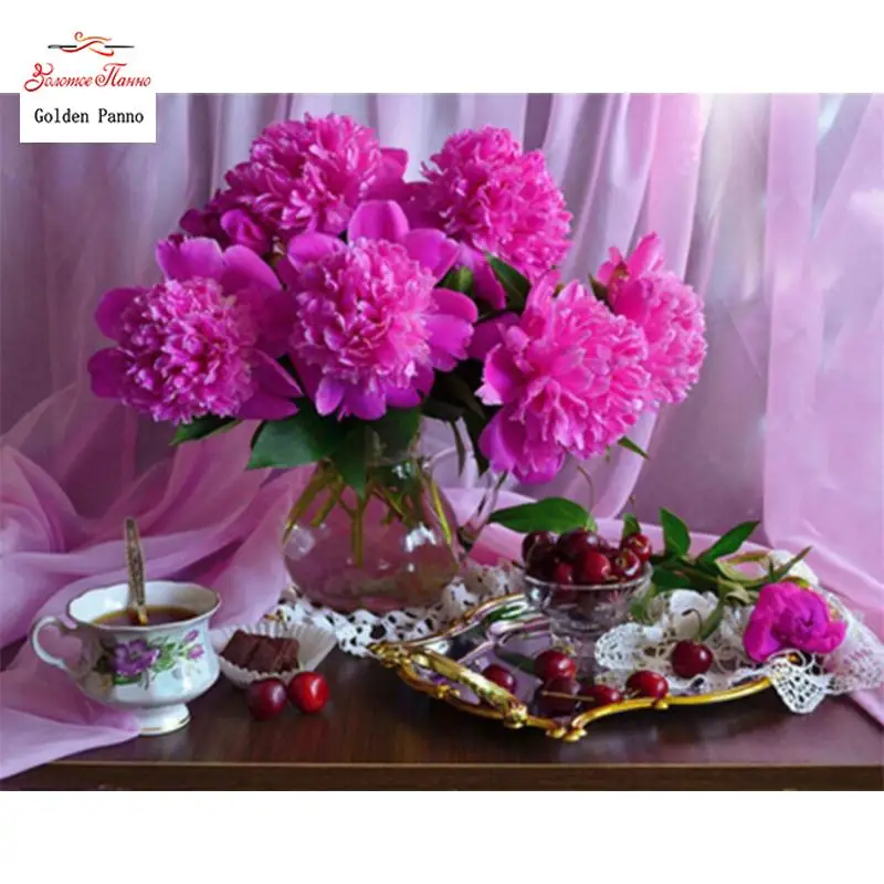 5D diamond painting full of diamond square flowers new diamond embroidery home decoration DIAMOND art