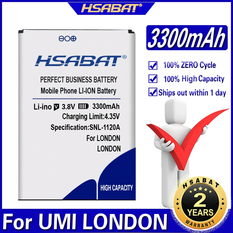 Аккумулятор HSABAT 3300 мАч для UMI LONDON|battery for umi|battery for2500mah battery |