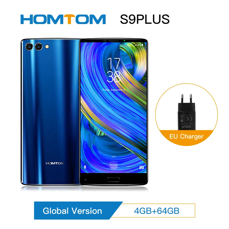 HOMTOM S9 Plus смартфон с 5 99 дюймовым дисплеем восьмиядерным процессором MT6750T ОЗУ 4 Гб