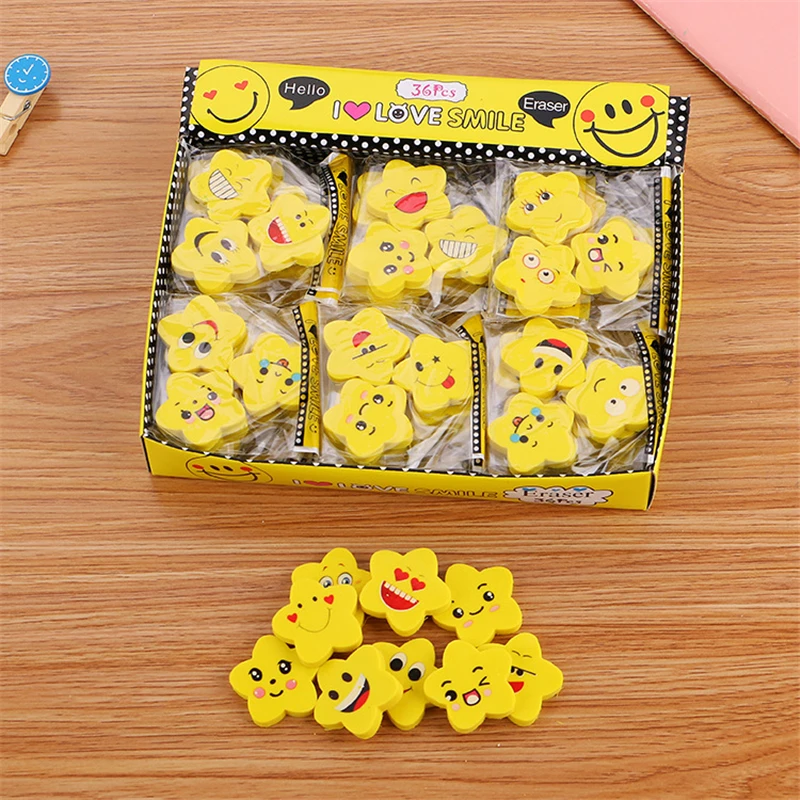 

10 Pcs Cute star Shape Rubber Eraser Student Learning Stationery for Child Creative Gift Kids Eraser Novelty Erasers