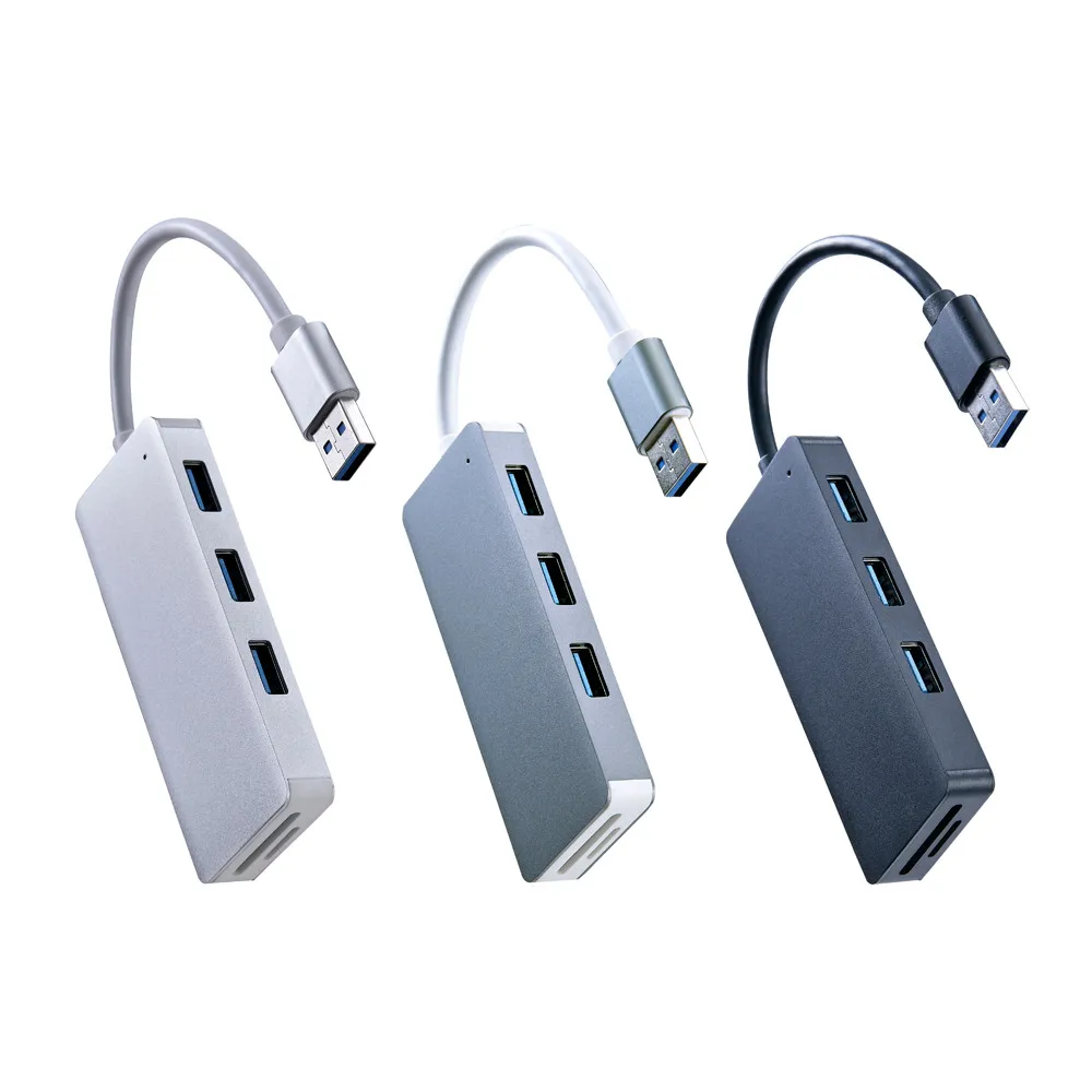 USB-концентратор 3 0 с адаптером питания 2 кардридер для SD/TF-карт концентратор