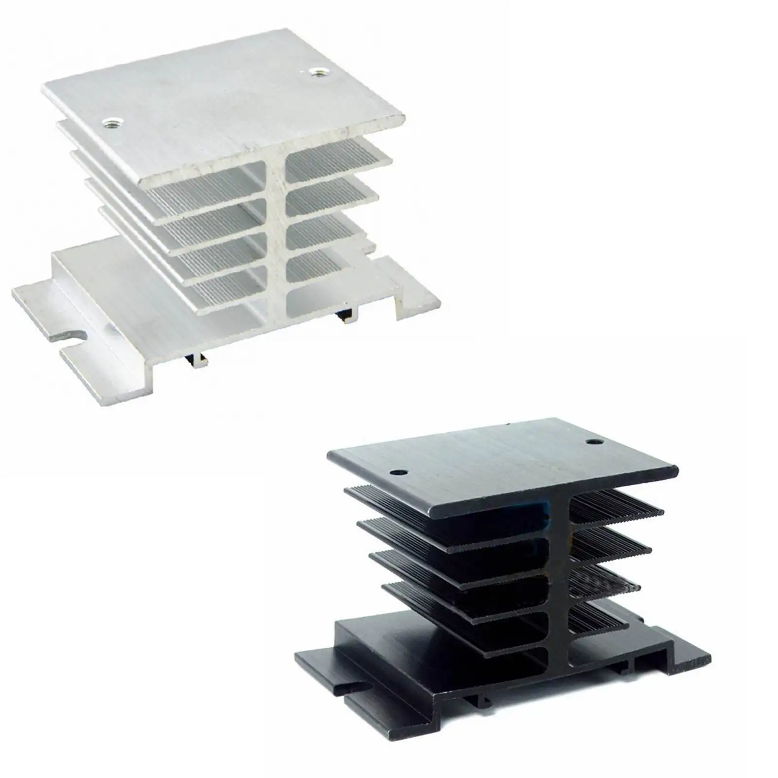 Алюминиевые ребра однофазные твердотельные реле SSR 10А до 40А радиатор рассеивания