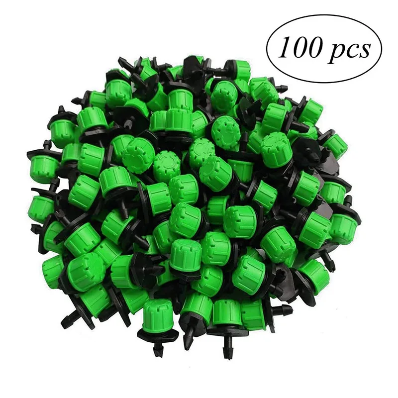 

100pcs Emisor Gotero Regulable Micro Riego Por Goteo Sistema De Riego Aspersor Watering Irrigation Drip Irrigation Garden Tools