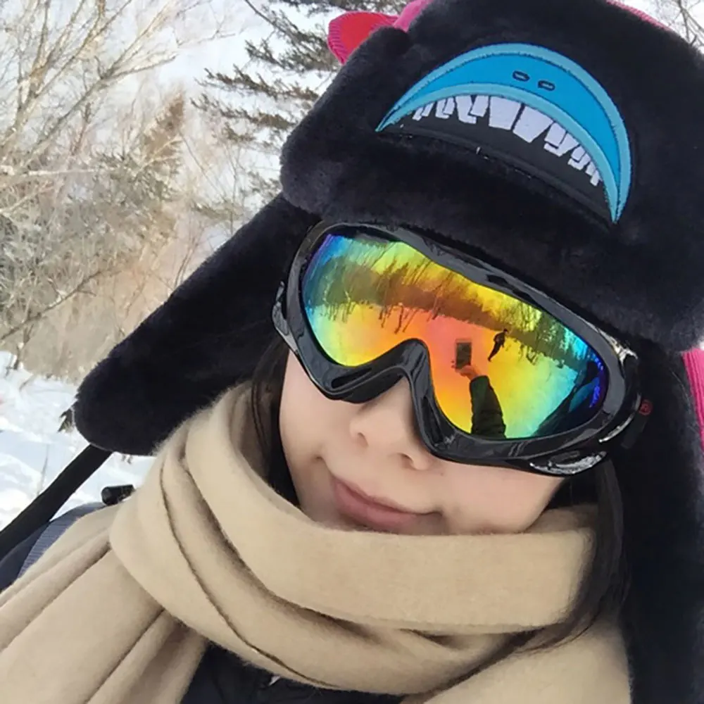 

Skiing Goggles Double Layers Anti-Fog Big Ski Mask Glasses Skiing Snow Snowboard Goggles Outdoor Windproof For Men Women