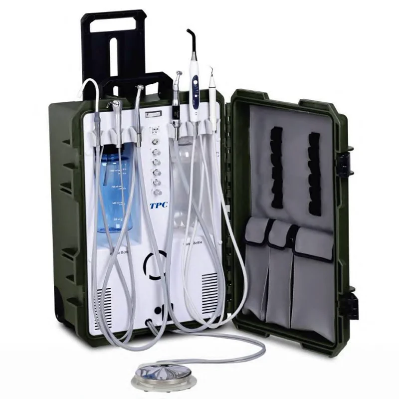 

CE Approved TPC PC2630/PC2930 Portable Dental Unit with Built-in Scaler and Curing Light