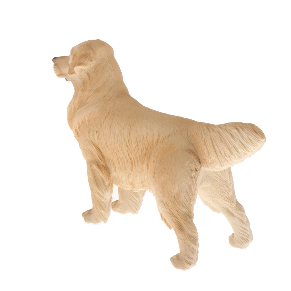 

Realistic Farm Animal Playset PVC Model - Miniature Golden Retriever Dog - Easter Eggs Cake Toppers Party Supplies