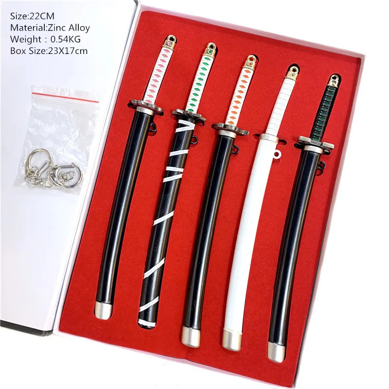 

Аниме, убийца демонов, искусственная мультяшная катана, призрак, лезвие, маска Zenitsu Tanjirou Nezuko Tsuyuri Kanao Tanjirou, оружие llavero