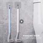 Щетка для унитаза с силиконовой щетиной, для хранения и упорядочивания, инструмент для чистки ванной, аксессуары для унитаза, ручка для Чистки унитаза