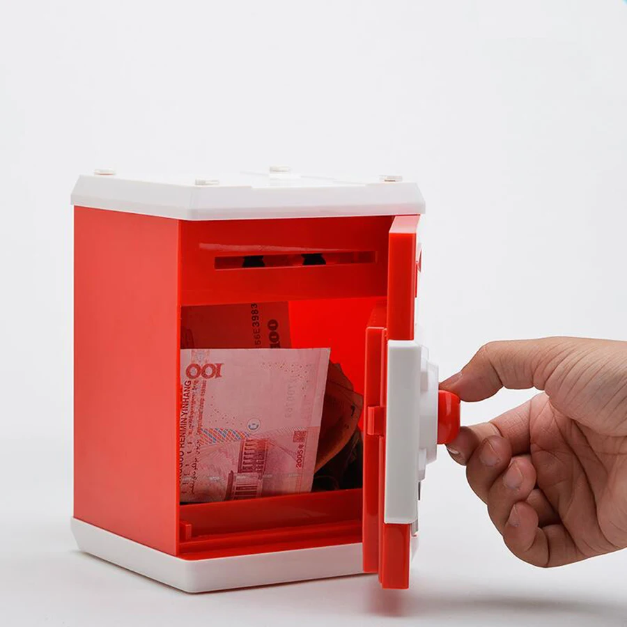 Сейф копилка для монет счетчик Электронная Копилка банкомат сейф денег ящик