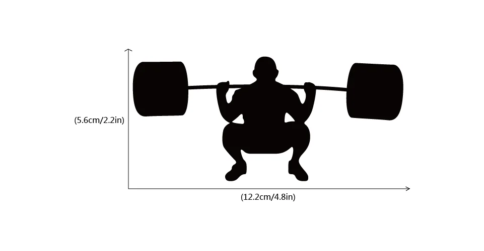 Gym Crossbar fitness Man Woamn Переключатель стикер креативный спортивный силуэт Наклейка на стену для спортзала спальни гостиной домашний декор - Цвет: 32864852304