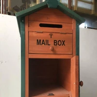 handmade mailbox outdoor vertical mailbox wooden mailbox gardening leglen mailbox decoration letter boxes mailing boxes