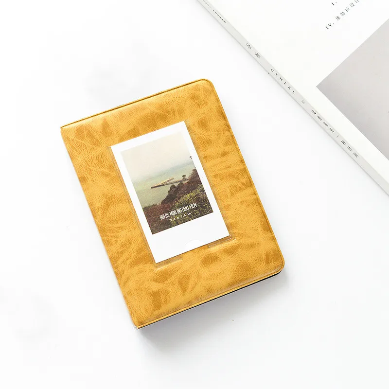 B 64 Pockets Polaroid Photo Album 3 inches Mini Instant Picture Case Storage For Fujifilm Instax Mini Film 8 Instax Album Fotograf - Цвет: B
