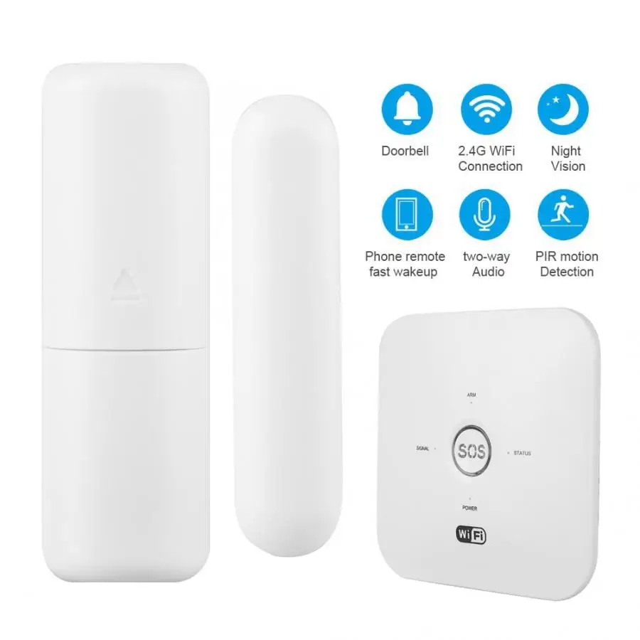 Tuya Smart WI FI GSM домашняя система охранной сигнализации PIR для Alexa Google Assistant 100 240 Valarm