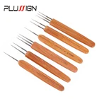Plussign 3 шт. дредлок, крючок для вязания крючком, игла для плетения, косы для наращивания волос, инструмент для плетения, Бамбуковая защелка, крючок для фиксации дредлока