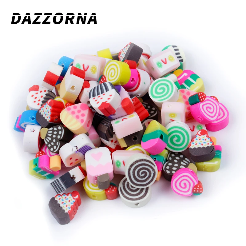 Бусины из полимерной глины в виде мороженого для самостоятельного изготовления