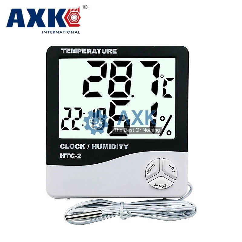 ЖК цифровой HTC 2 термометр гигрометр метеостанция Температура Влажность тестер