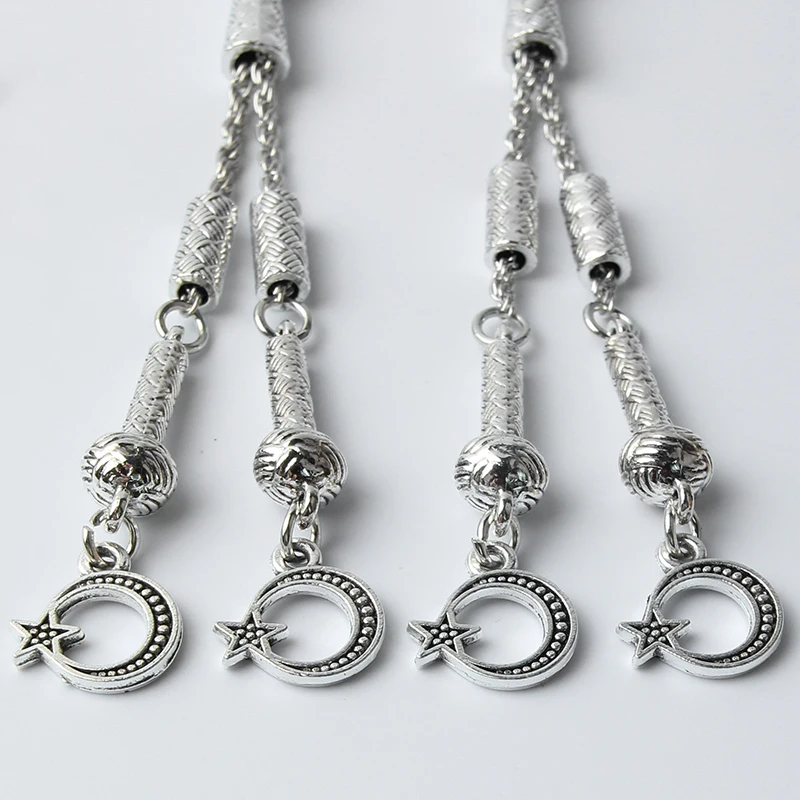 2pcs national emblem of Turkey The starsmoon Rosary pendant 9cm For jewelry making Muslim DIY accessories materials | Украшения и