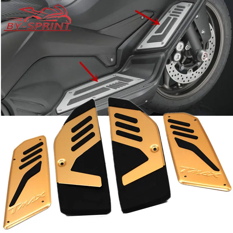 Подножки для мотоциклов YAMAHA TMAX530 tmax 530 TMAX 560 tmax560 2017 2020 18 19 CNC + резиновые подножки