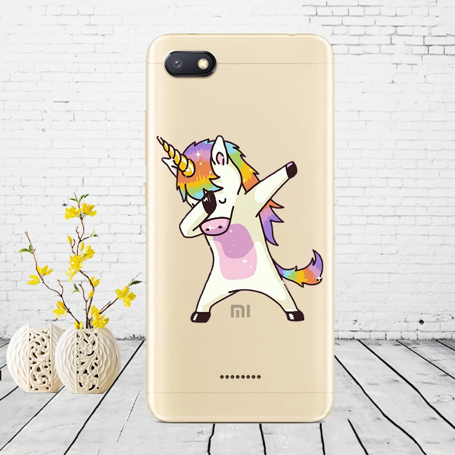 D44 Силиконовый чехол для xiaomi redmi 6a защитный чехол Мягкий ТПУ чехол для телефона Чехлы для xiaomi redmi 6A чехол бампер 6a Coque - Color: D44
