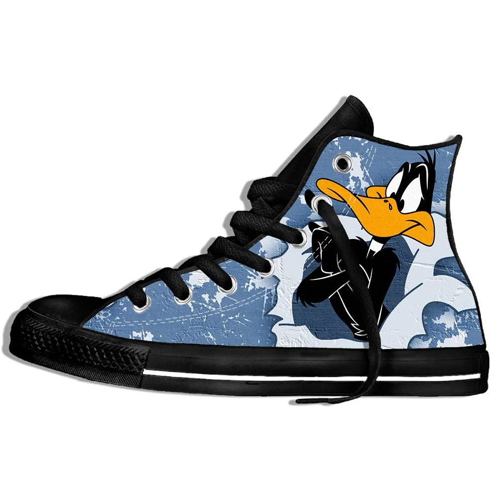 Walking Canvas Boots Shoes Breathable Natural Men Daffy Duck Mugshot Printed Funny Wearable Comfort Sport Classic Sneakers | Спорт и