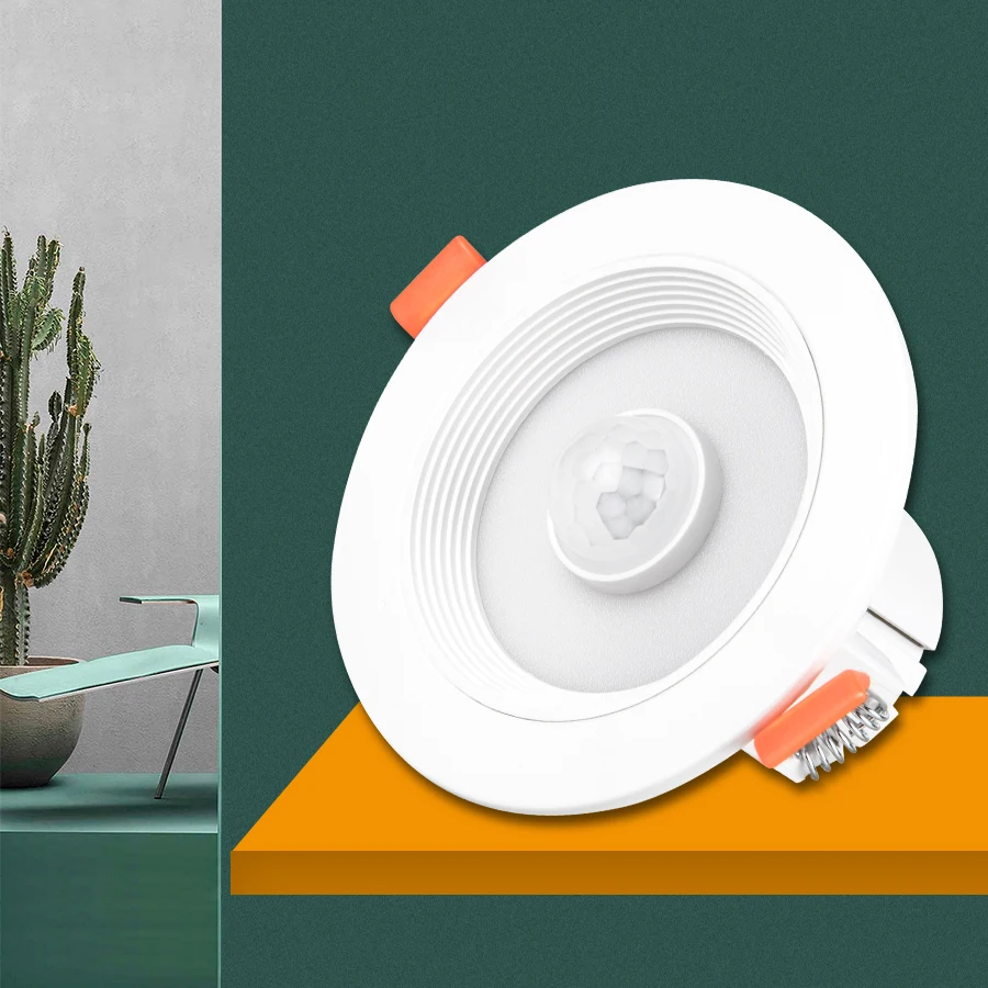 Светильник Потолочный Настенный индуксветодиодный с PIR датчиком 20/15/10/5