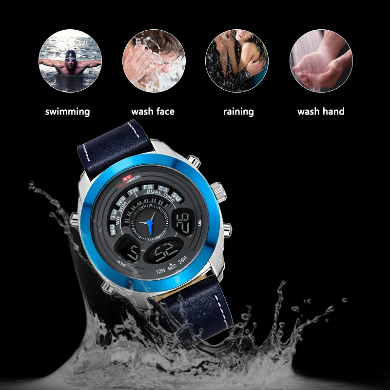 

KAT-WACH Top Brand Sports And Leisure Watches Men's Luxury LED Quartz Watch Waterproof Digital Watch Men's Watch