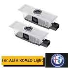 2 pices pour Alfa Romeo 159 Giulia Giulietta Mito Stelvio автомобиль Brera Spider 3D светодиодный, lumire de porte, projecteur лазер, fantme
