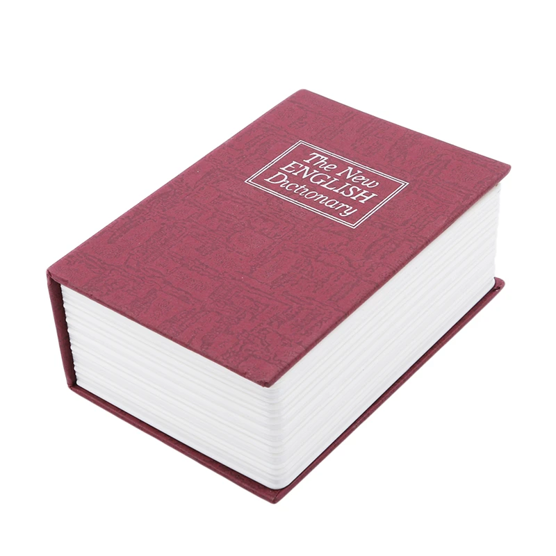 red Креативный словарик, книга, копилки, копилка с замком, скрытый, секретный, безопасный замок, наличные, монета, коробка для хранения, депозит - Цвет: red
