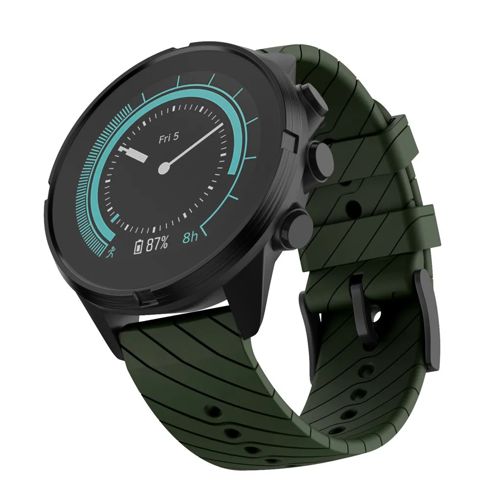 

watch strap Sports Soft Silicone Replacement Band Strap for Suunto 9/9 Baro Watch band