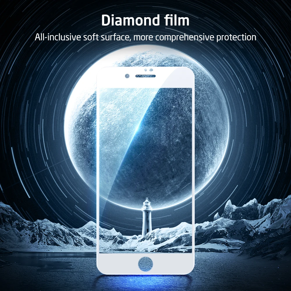 

ESR Tempered Glass for iPhone SE 2020 2nd 9/8/7 Full Cover Soft Edge Anti-blue ray Glass for iPhone SE 2nd Gen Screen Protector