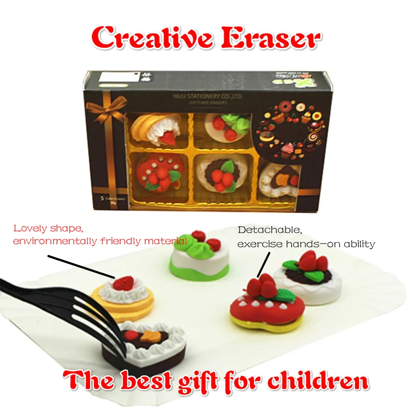 5 шт./коробка резиновые ластики для торта|Ластики| |