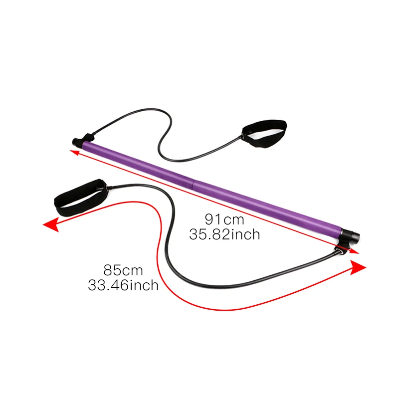 Эластичная лента для пилатеса и Тонизирующая палка домашнего спортзала