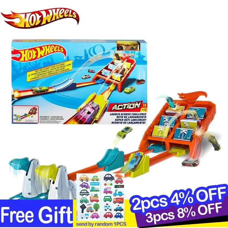 Hotwheels экшн-машина трек Игровой Набор Hot Wheels отлитые модели автомобилей Аксессуары