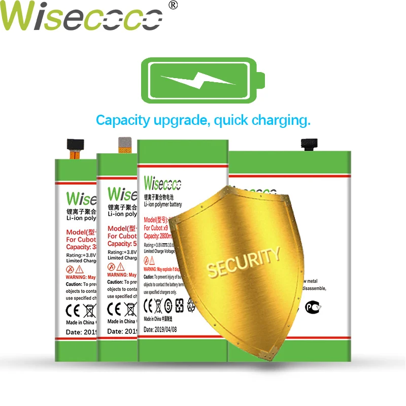 WISECOCO 5100 мАч батарея для мобильного телефона Cubot King Kong новейшее производство высокое качество батарея+ номер отслеживания