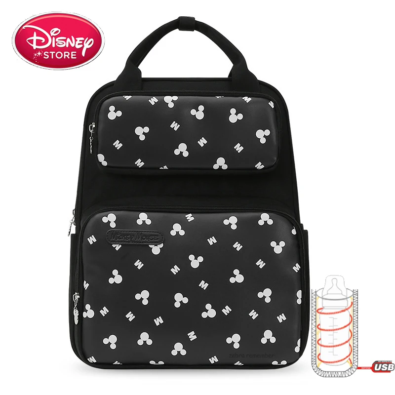 Сумка для подгузников disney, сумка для мам, сумка для мам, USB бутылочка, Микки Маус, детские сумки для подгузников, рюкзак для путешествий, сумки для кормления, для ухода за ребенком