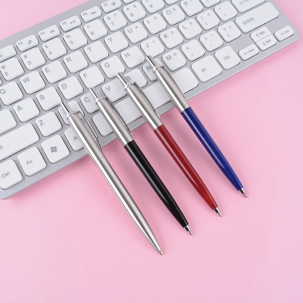 

Metal Press Ballpoint Pen Student Stationery Neutral Pen Aesthetic Writing School Supplies Office Accessories Signature Pen