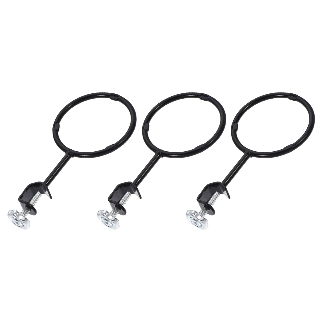 

uxcell Lab Support Ring with Clamp Iron 3.3 Inch Diameter for Lab Experiment Black used to Support a Variety of Flask 3Pcs