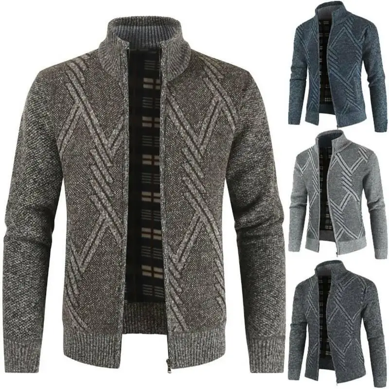 

Mens Knitted Knitwear Coat Cardigan Jacket Long Sleeve Winter Warm Casual Tops