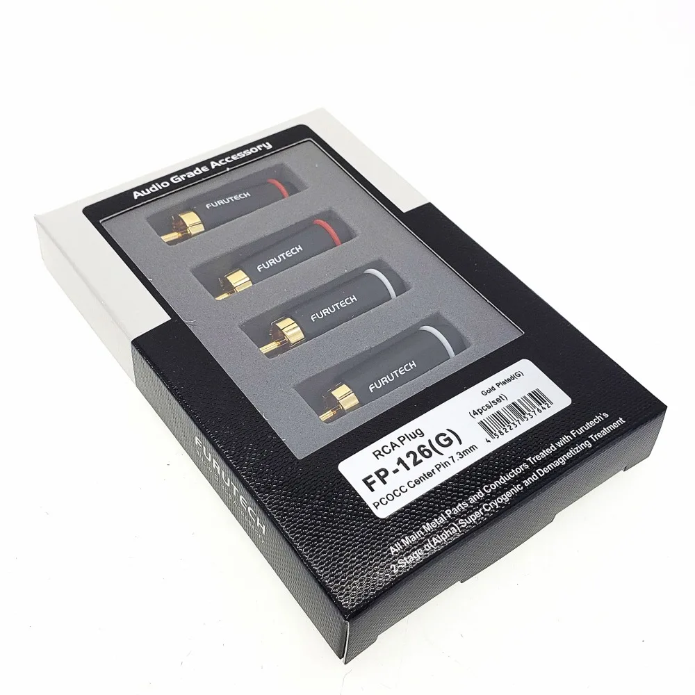 Розетка FURUTECH FP-126(G) RCA с родиевым/золотым покрытием оригинальная коробка высокого