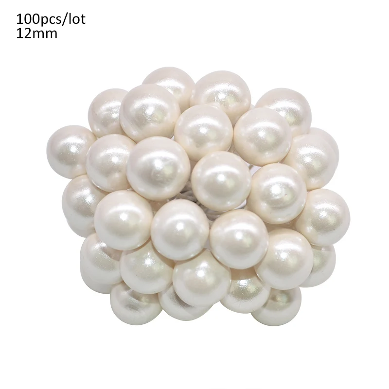 1 Set White Artificial Flower Fruit Stamens Cherry Christmas Plastic Pearl Berries for Birthday DIY Gift Box Decorated Wreaths - Color: A05