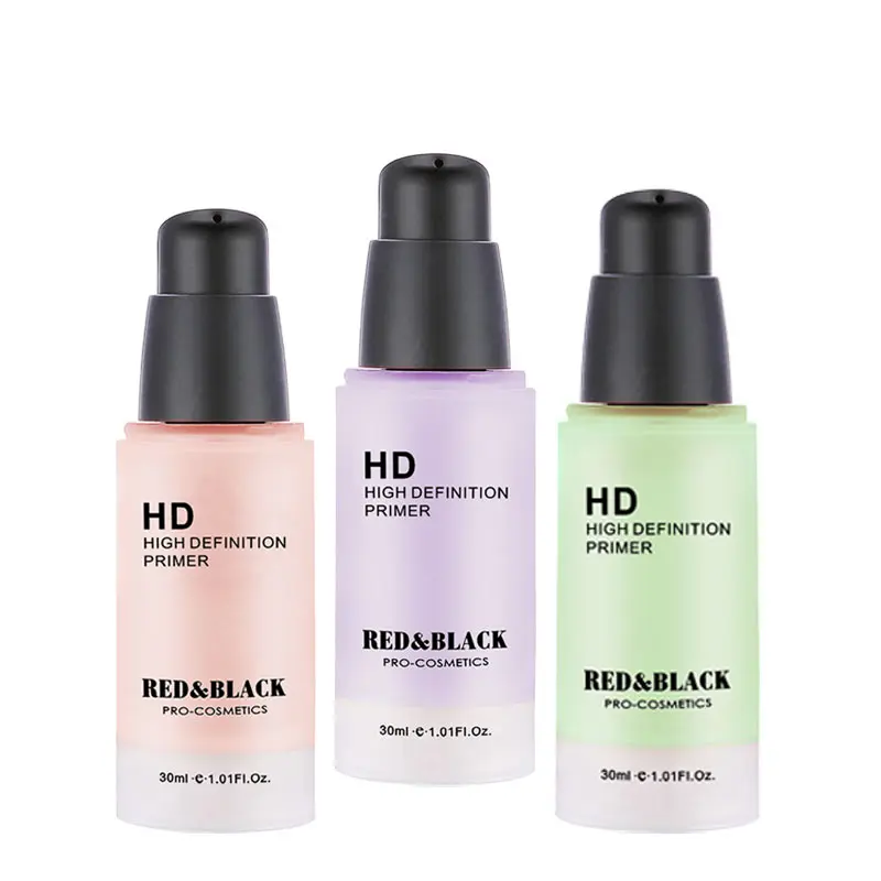 

Red&Black Face Corrector Primer Makeup Base 30ml Facial Color Correcting Cream Natural Concealer Make Up Moisturizer Cosmetic