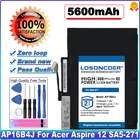 100% новый LOSONCOER 5600 мАч, AP16B4J Батарея для ноутбука Acer Aspire Switch Alpha 12 SA5-271 высокое Ёмкость батареи для портативных компьютеров  в наличии