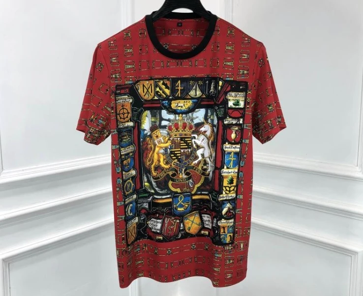 

Мужская футболка в готическом стиле, черная футболка в стиле панк с королевским принтом короны, весна 2020