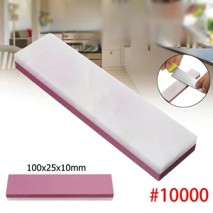 1pc 3000-10000 Grit Whetstone Sharpener Rubine Oilstone Double Side Wet Stone 100*25*10MM Durable Practical Kitchen Accessories